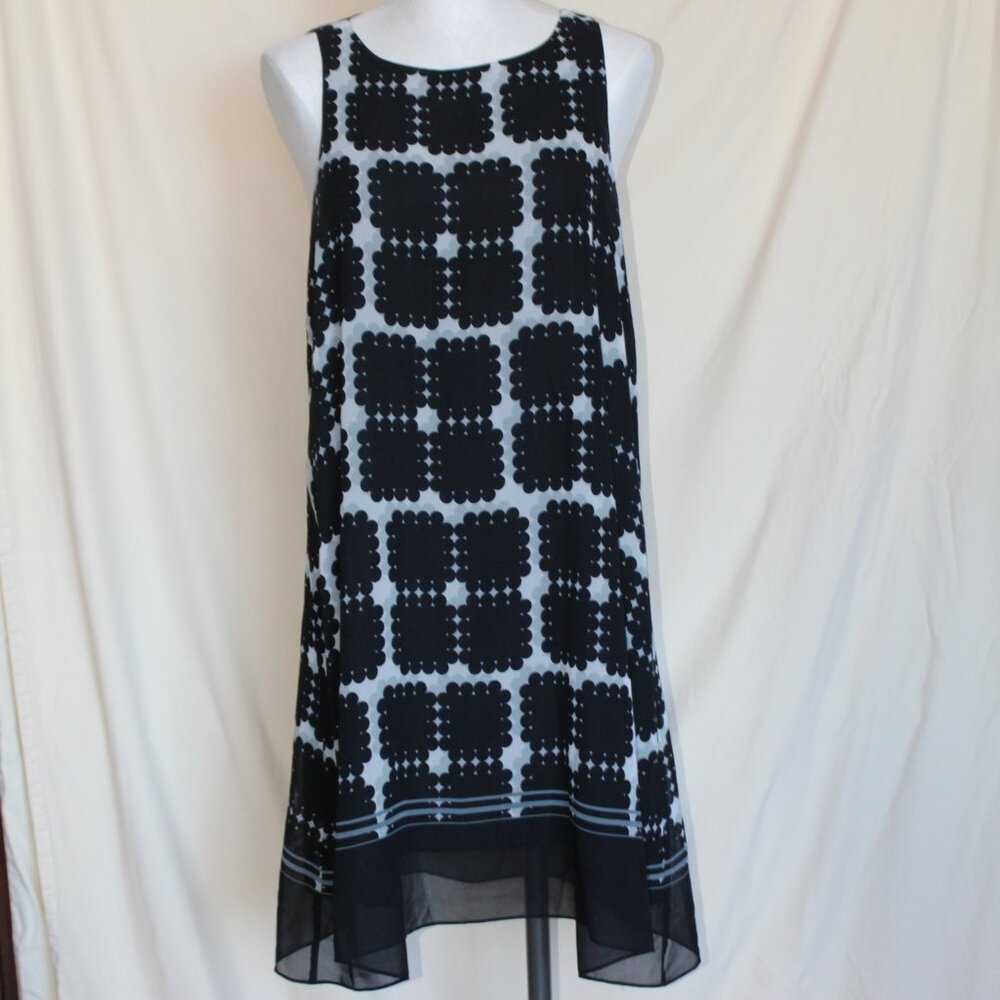 Max Studio Circle Square Pattern Sleeveless Dress